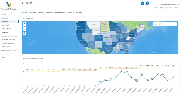 Map dashboard