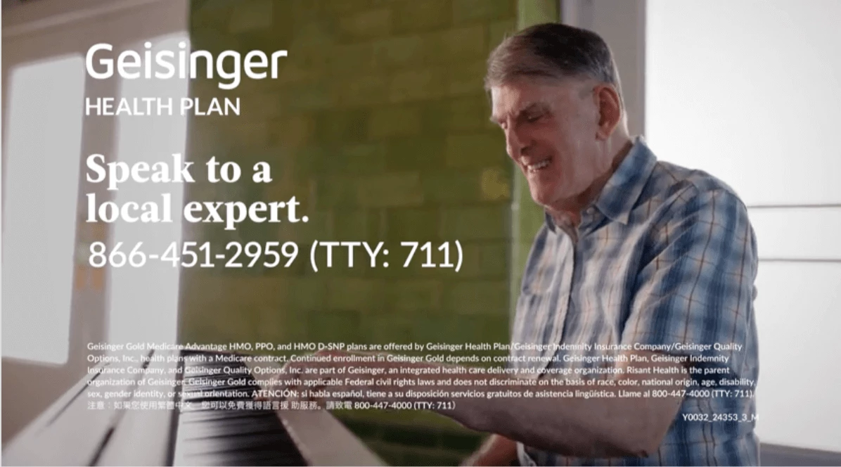 Image of Geisinger Health DRTV ad