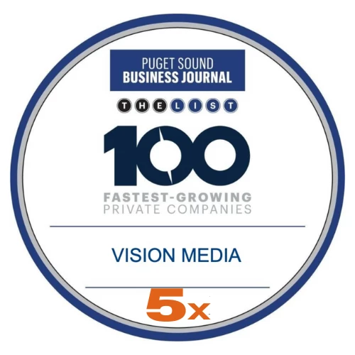 Vision Media - PSBJ 100 Fastest-Growing Private Companies 2025