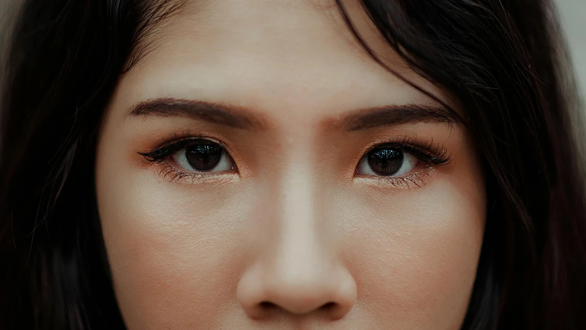 Close up of woman's face